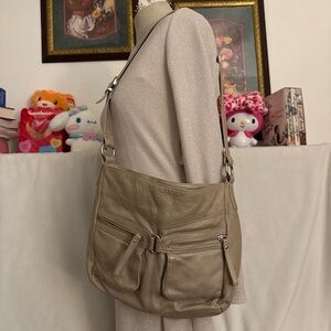 Tan shoulder bag